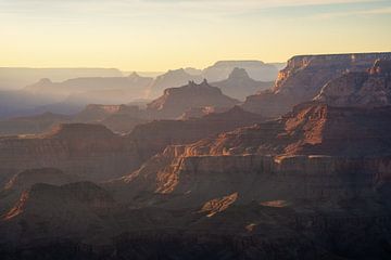 Zonsondergang bij de Grand Canyon