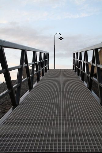 SAS-steiger in de haven van Harlingen