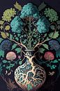Yggdrasil levensboom illustratie van Vlindertuin Art thumbnail