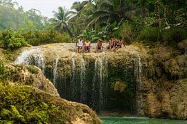 The Rhythm of Bohol: Young People at Pangas Falls by Sebastian Stef