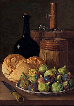 Stilleben mit Feigen und Brot, Luis Eugenio Meléndez