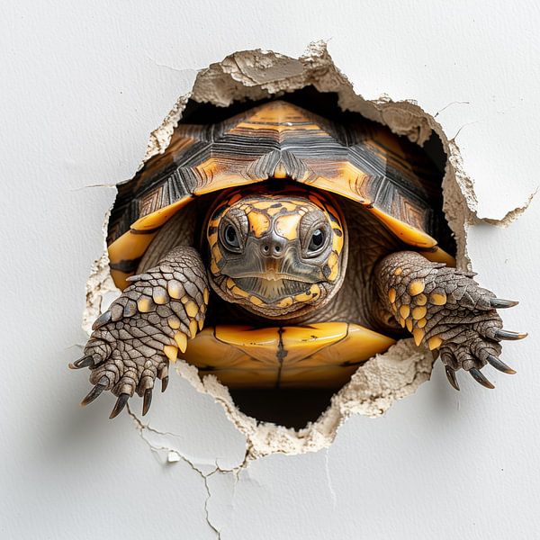 Schildkröte aus der Wand von TheXclusive Art