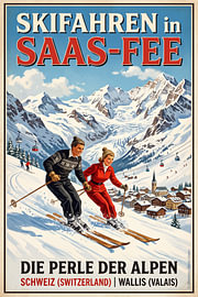 Skifahren in Saas-Fee