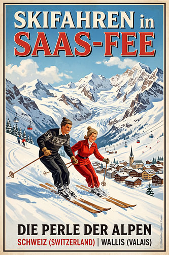 Le ski à Saas-Fee sur Theodor Decker