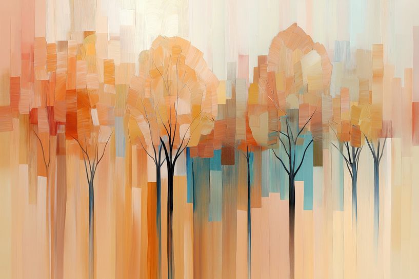 Bomen abstract van Bert Nijholt
