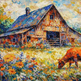 Alte Scheune auf der Wiese von INGO