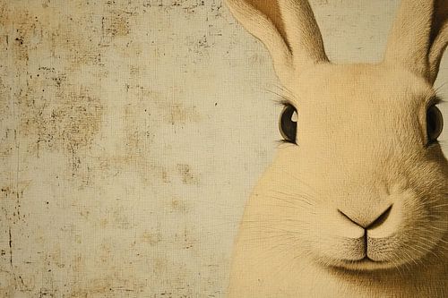 Grosse tête de lapin