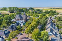 Sexbierum en omgeving vanaf de toren van de Sixtuskerk