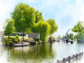 De Vecht bij Weesp, Noord-Holland. van Danny de Klerk