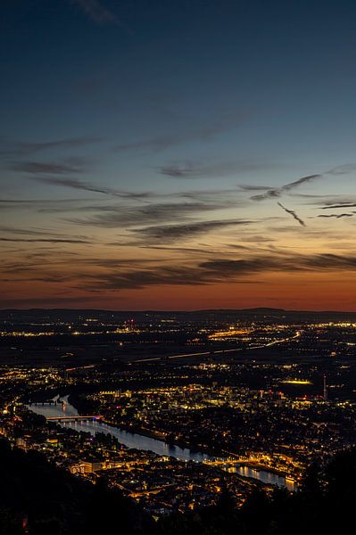 Zonsondergang Heidelberg van Sven Frech