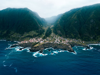 Madeira Seixal vanuit de lucht