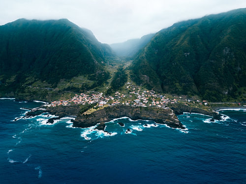 Madeira Seixal aus der Vogelperspektive