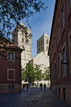 Uitzicht op de kathedraal van Münster van Carl-Ludwig Principe