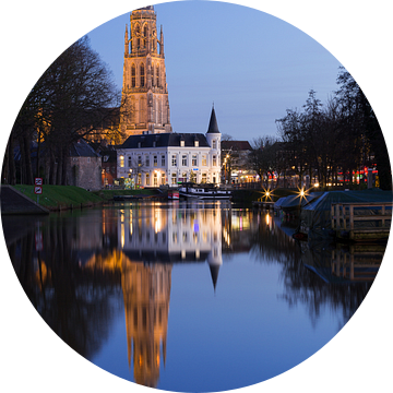 Breda Spanjaardsgat op heldere winteravond van JPWFoto