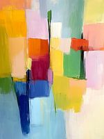 Soft colour blocks in pastel shades