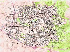 Map of Ede with the style 'Soothing Spring' by Maporia