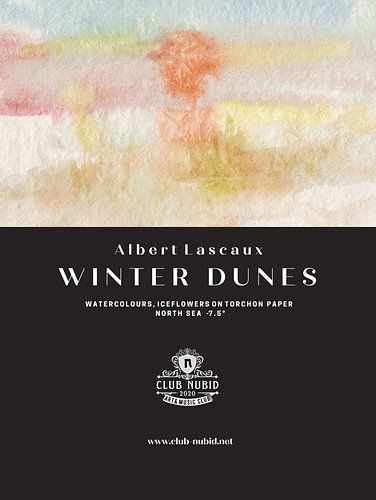 Albert Lascaux "Winter in the Dunes&quot ; Watercolours, North Sea -7,5°, 2011 sur Albert Lascaux