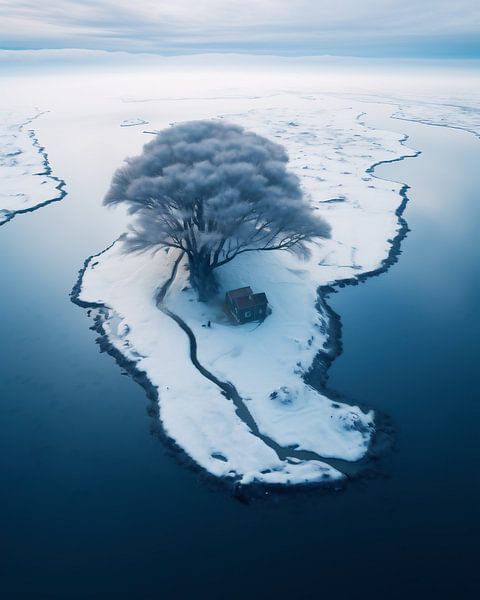 Ästhetische Wasserlandschaft von fernlichtsicht