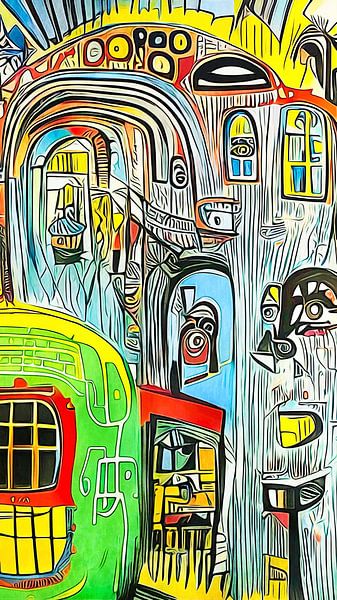 Kronkelende steegjes van zam art