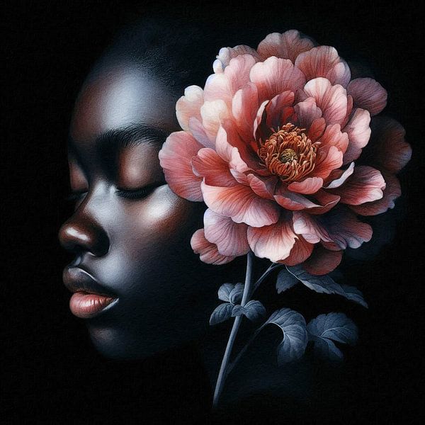 Das Mädchen mit der Blume von J.O. Han