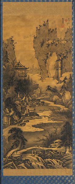 Soga Shohaku. Rassemblement du pavillon des orchidées par 1000 Schilderijen