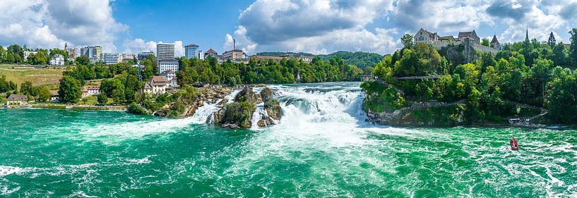 Rhine Falls waterfall in the river Rhine seen from above by Sjoerd van der Wal Photography