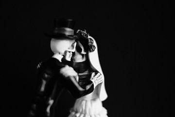 Eternal Love | Halloween Wedding | Black and White Photo | Portrait Photography by Diana van Neck Photography