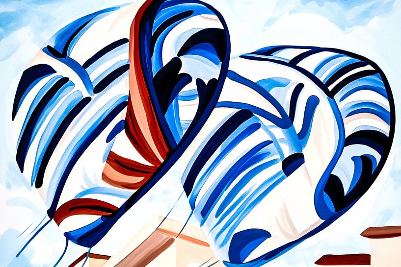 Abstracte vliegers en kleuren van Imperial Art House