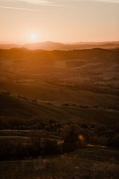 Zonsondergang in de Maremma
