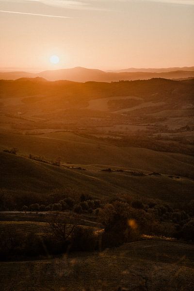Sunset in the Maremma by Isis Sturtewagen