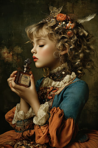 Herfstparfum - Dromerig Schilderij Petrol
