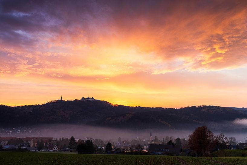 Sonnenaufgang bei Augustusburg von Daniela Beyer
