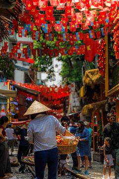 Train Street Hanoi, Vietnam by Patrick Fotografeert