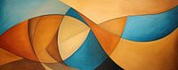 Interieur Terracotta van Abstract Schilderij thumbnail