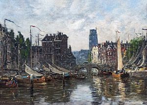Rotterdam, Le Beursbrug, Eugène Boudin, 1876 sur Atelier Liesjes