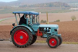Tractor on the way to the field by t.ART