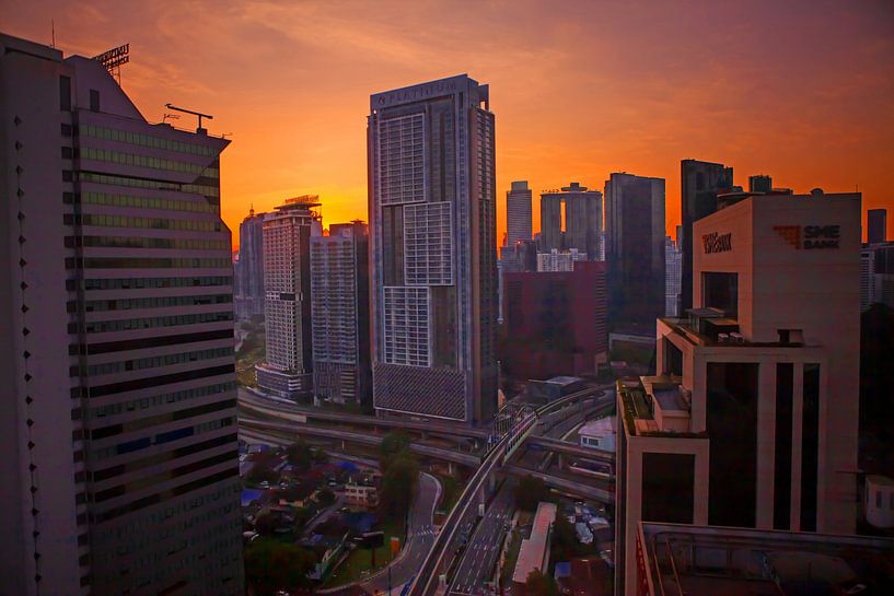 Kuala Lumpur - Skyline by night by t.ART