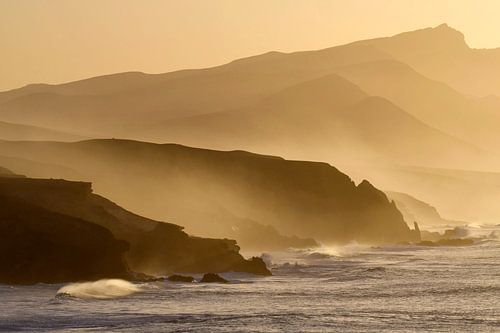 West coast of Fuerteventura at sunset