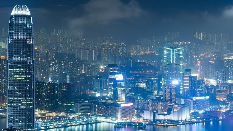 La ligne d'horizon de Hong Kong sur Shanti Hesse