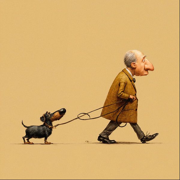 Mann und Hund von Joost Berndes