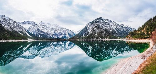 Panoramafoto van Plansee in Oostenrijk