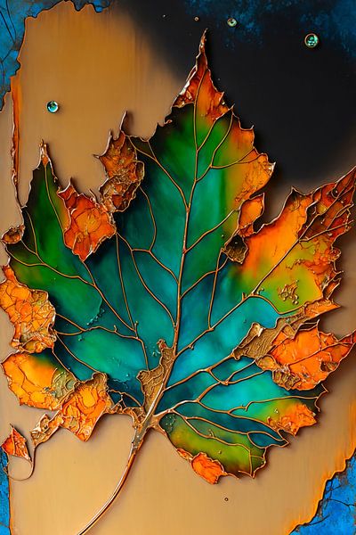 Abstract sheet by Carla van Zomeren