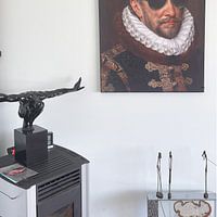 Klantfoto: Willem I met zonnebril, prins van Oranje - Fela de Wit van Fela de Wit, als ArtFrame