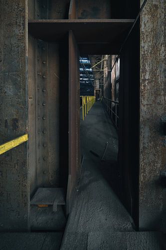 Verlaten staalfabriek ergens in België