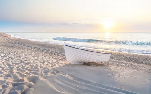 De eerste zonnestralen van de dag