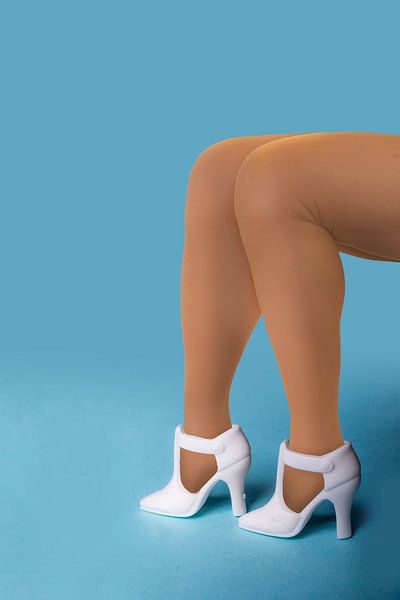 white plastic toy pumps by Peter Hermus