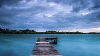 Pier in the lake by Roy Kosmeijer thumbnail