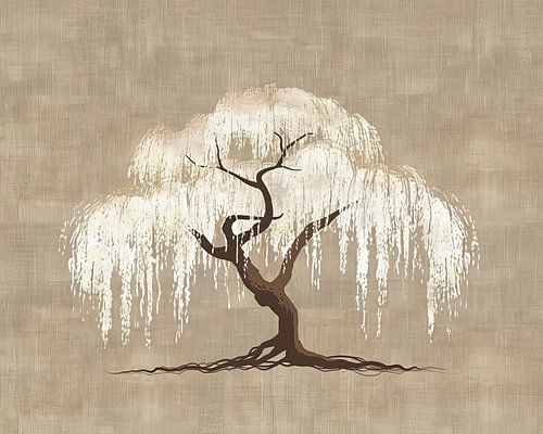 Peinture saule pleureur | Texture saule pleureur