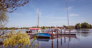 Hafen mit Booten in Werder an der Havel Brandenburg