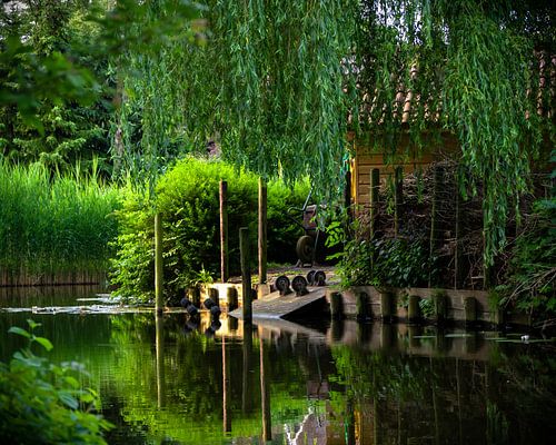 Schuur aan het water